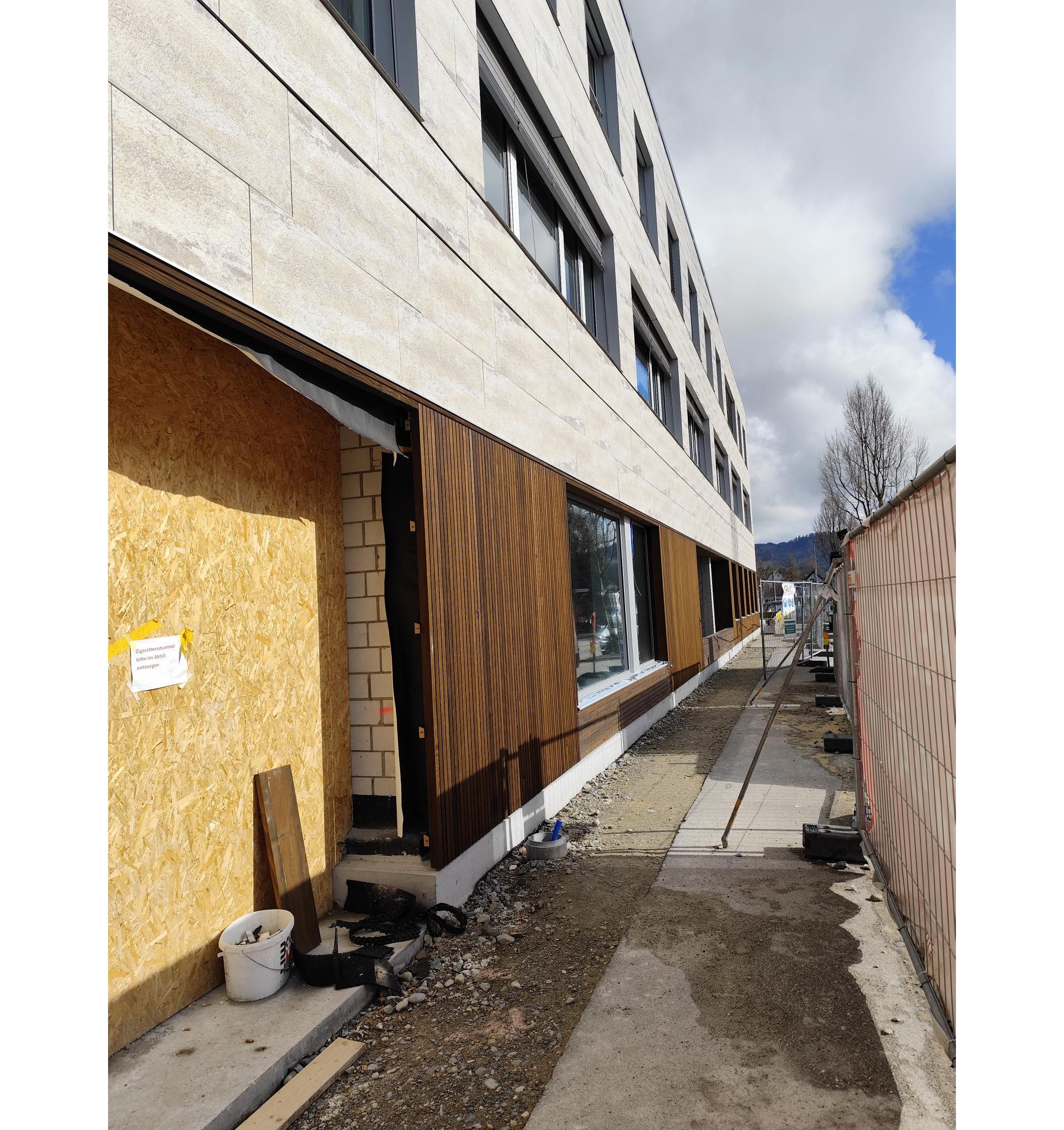 Baustelle Teufen, Stand März 2026