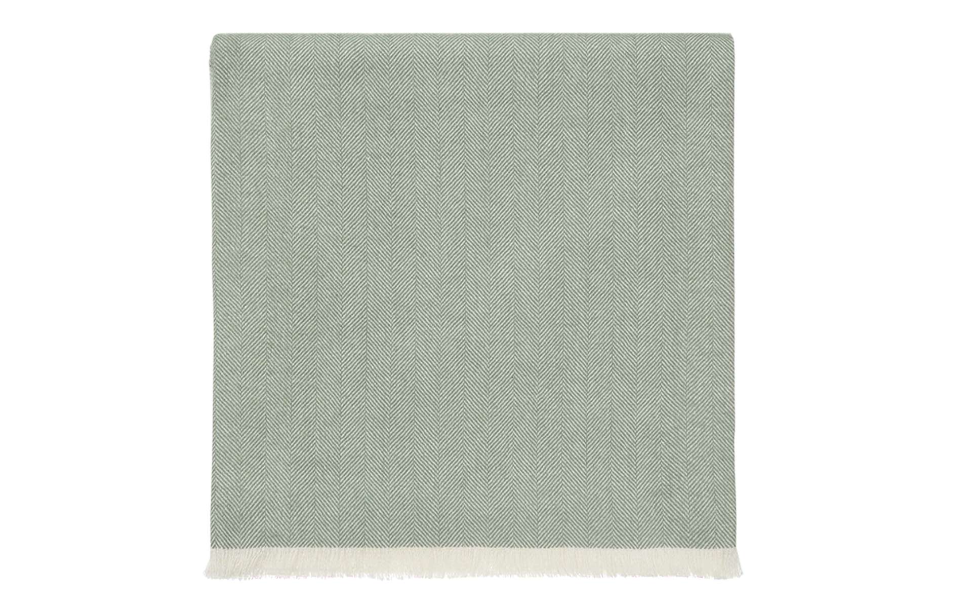 Duvetbezug aus Flachs in Salbeigrün und Thymian. Bild: The linen Company