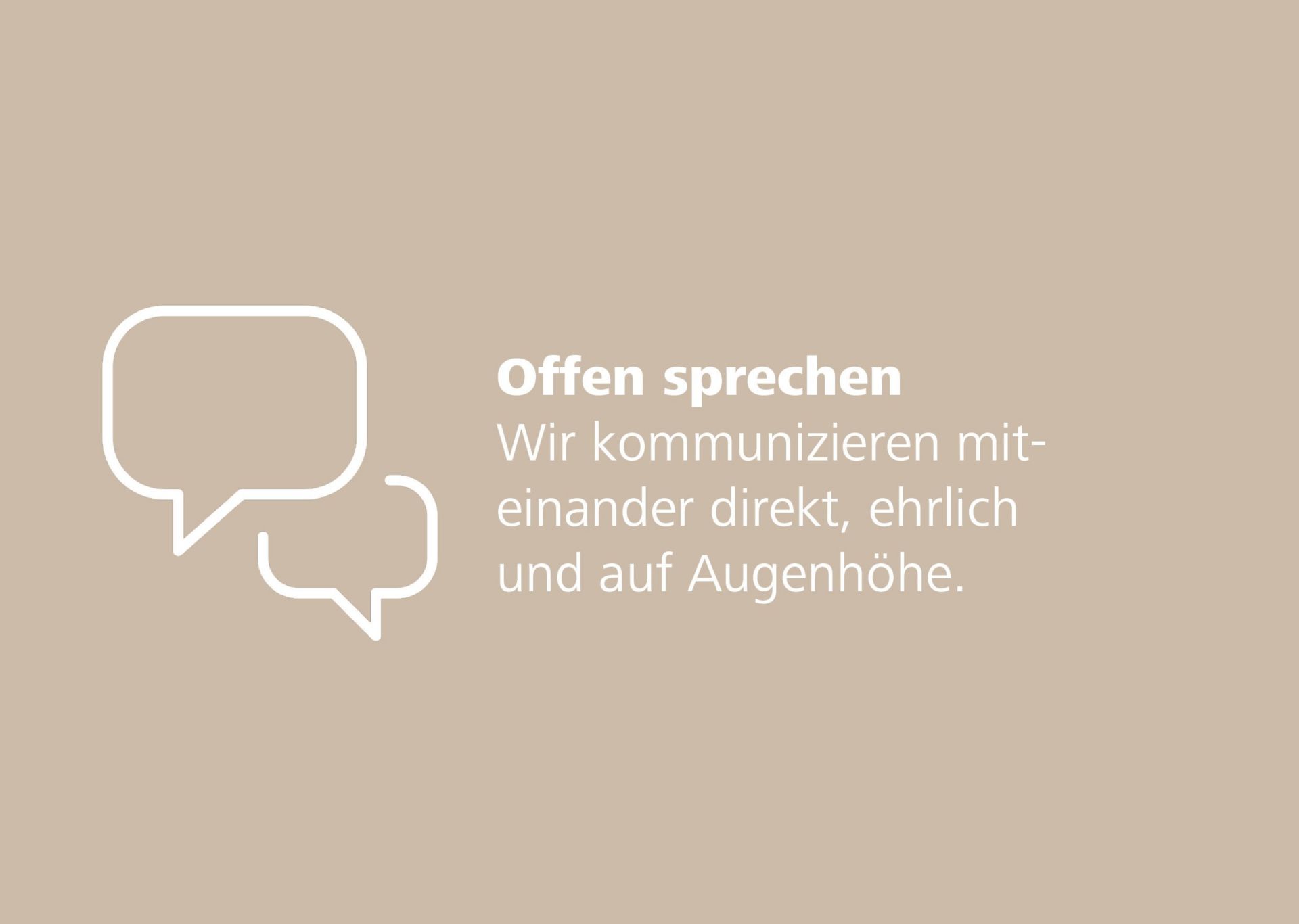Definition von Offen sprechen