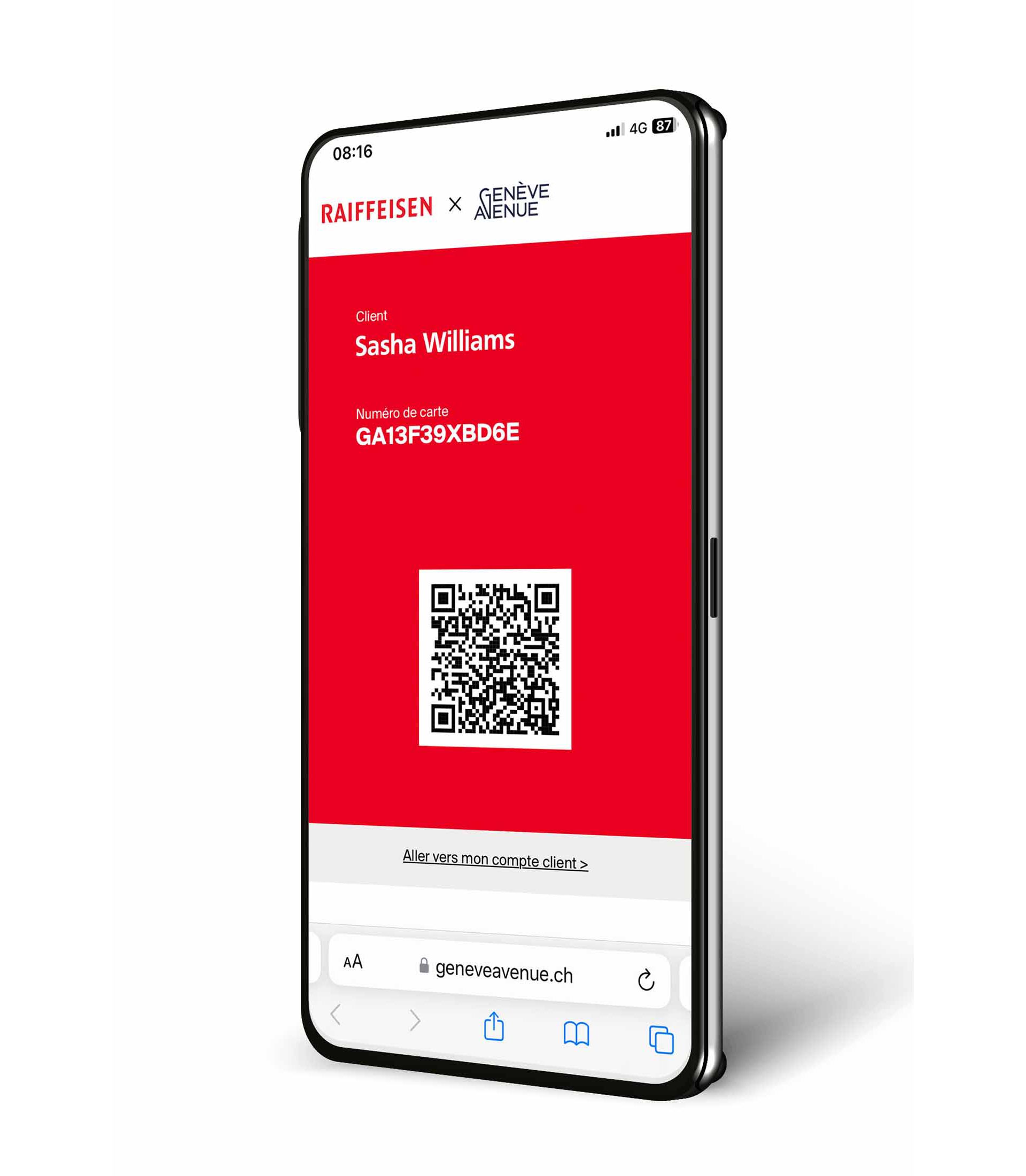 Carte digitale Genève Avenue