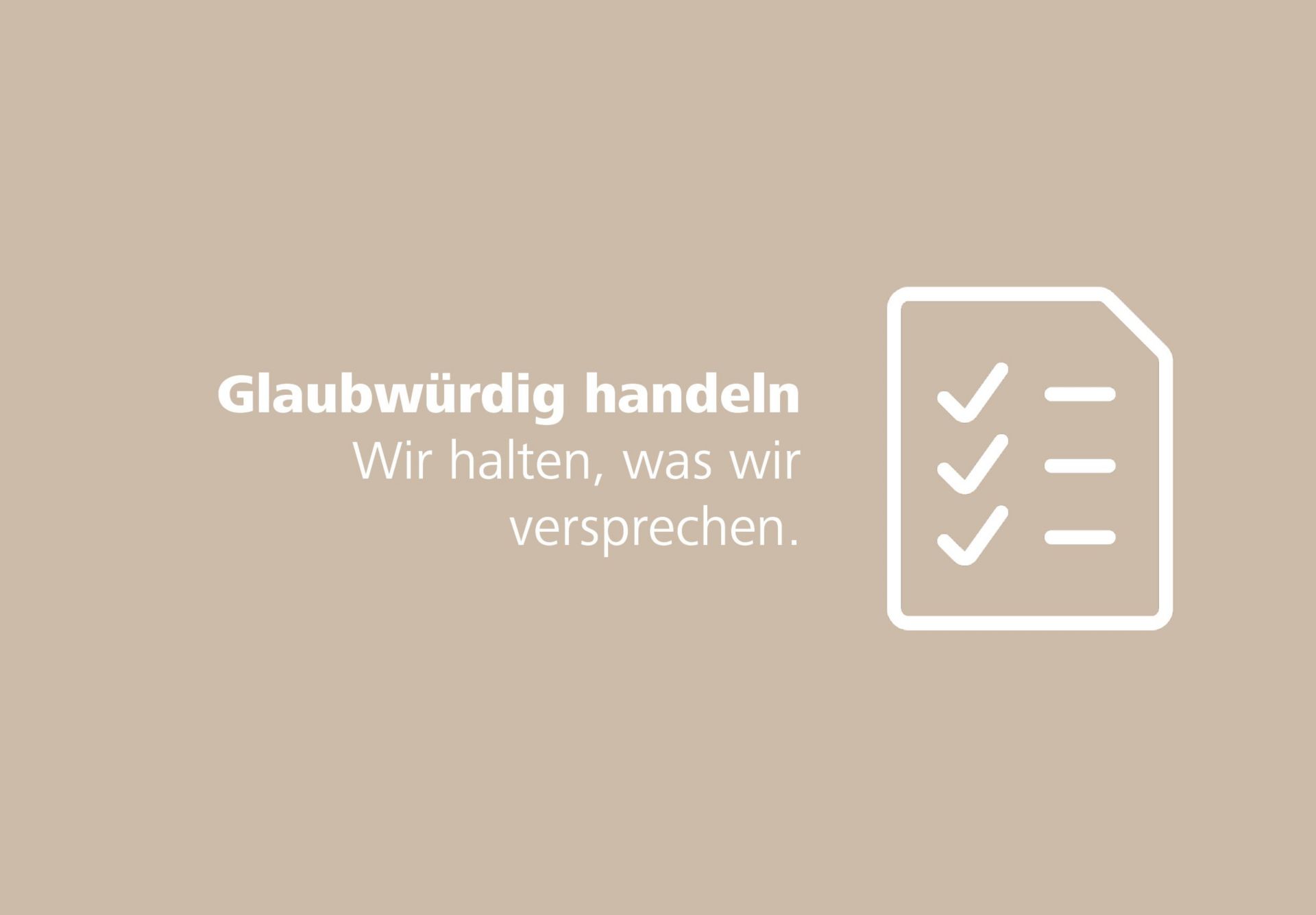 Glaubwürdig handeln