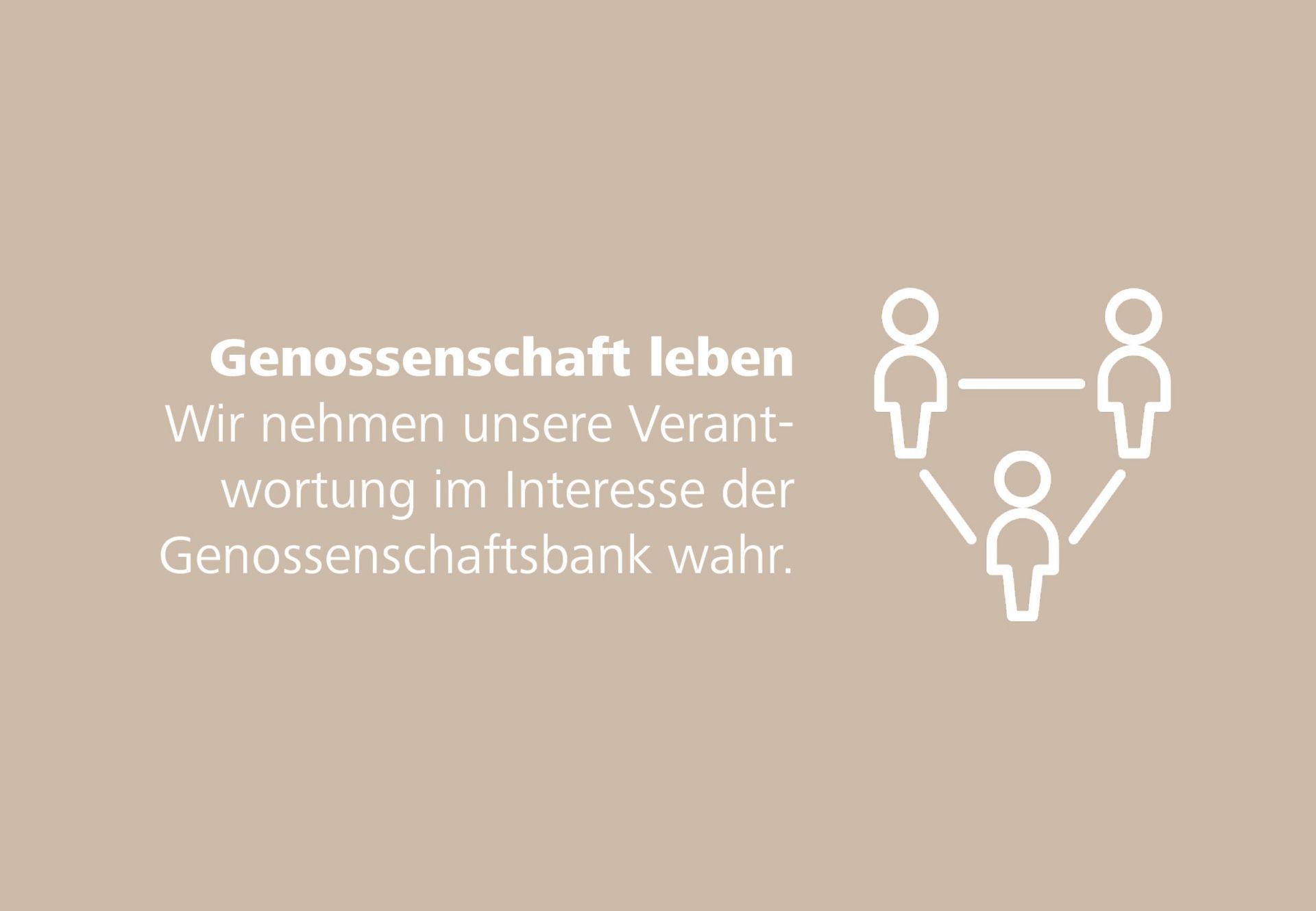 Genossenschaft leben