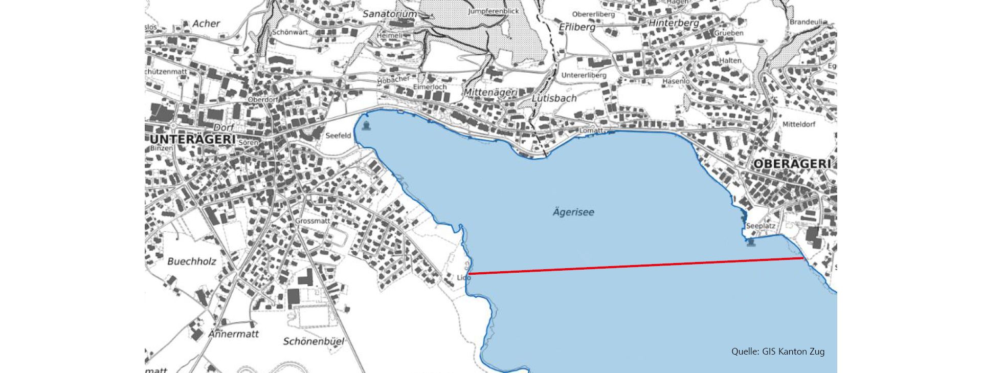 Aegerisee Karte
