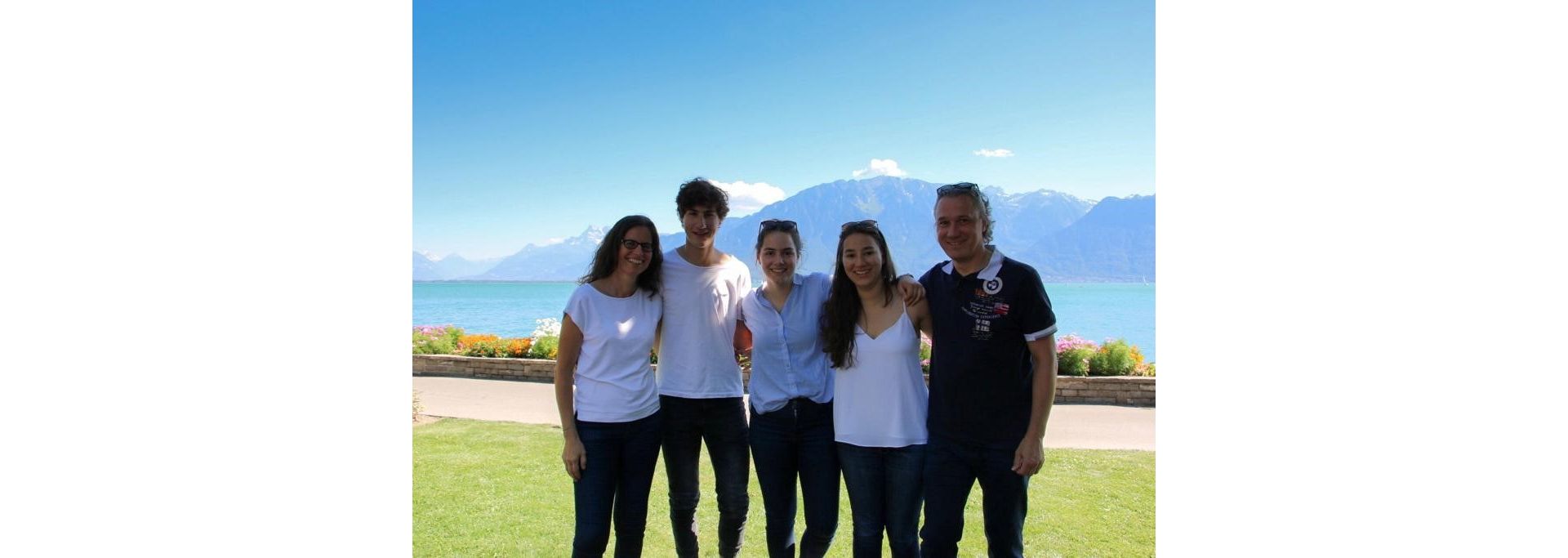 Arianne Moser mit ihrer Familie