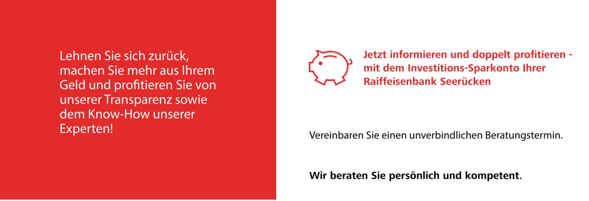 Vereinbaren Sie einen unverbindlichen Beratungstermin