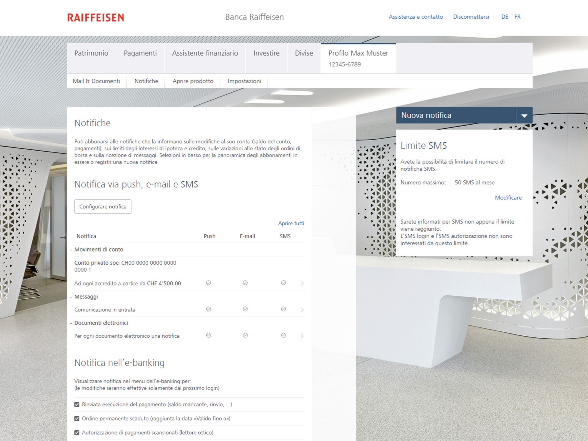 Benachrichtigung anpassen