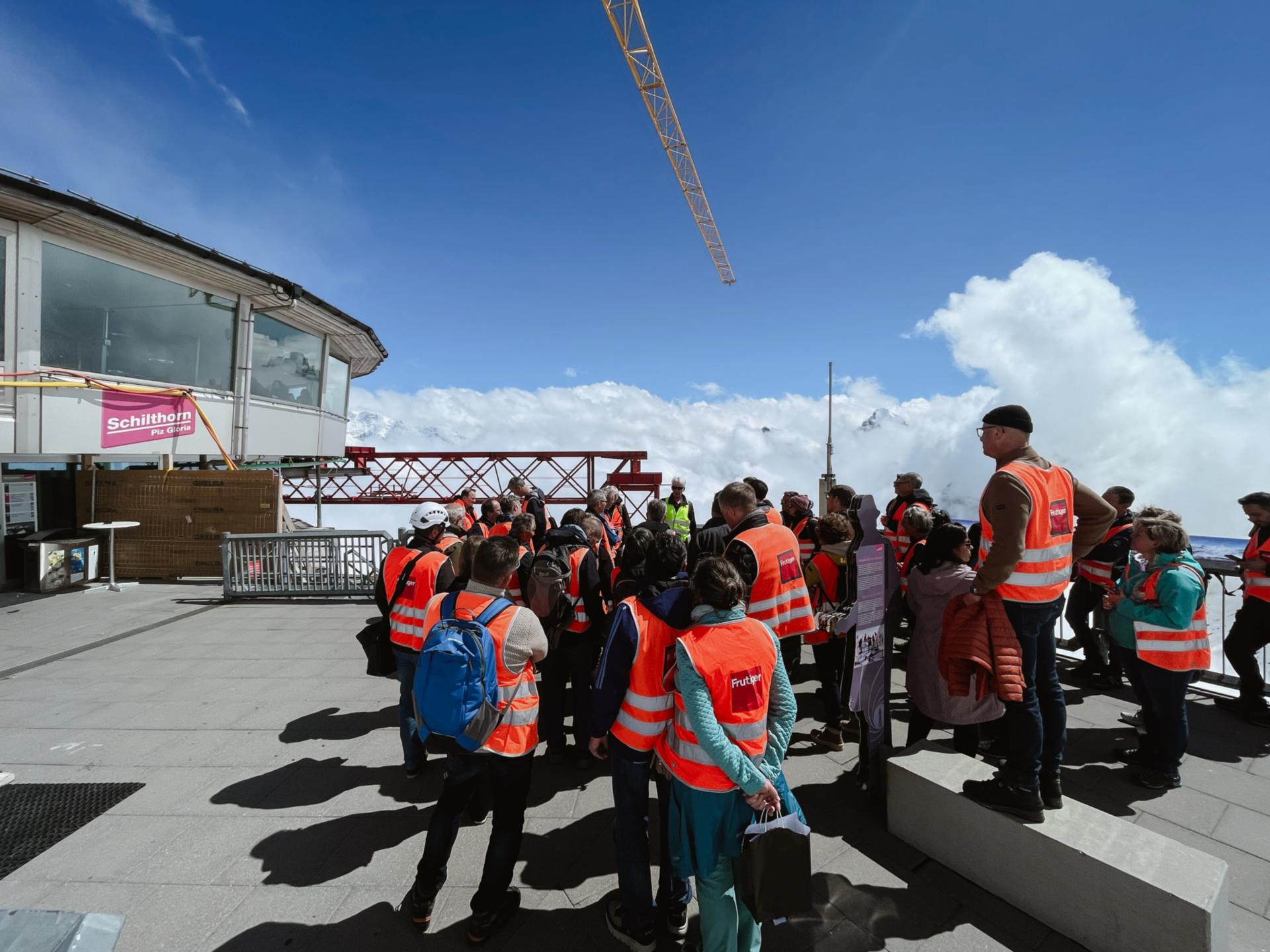 Die Gruppe auf dem Piz Gloria
