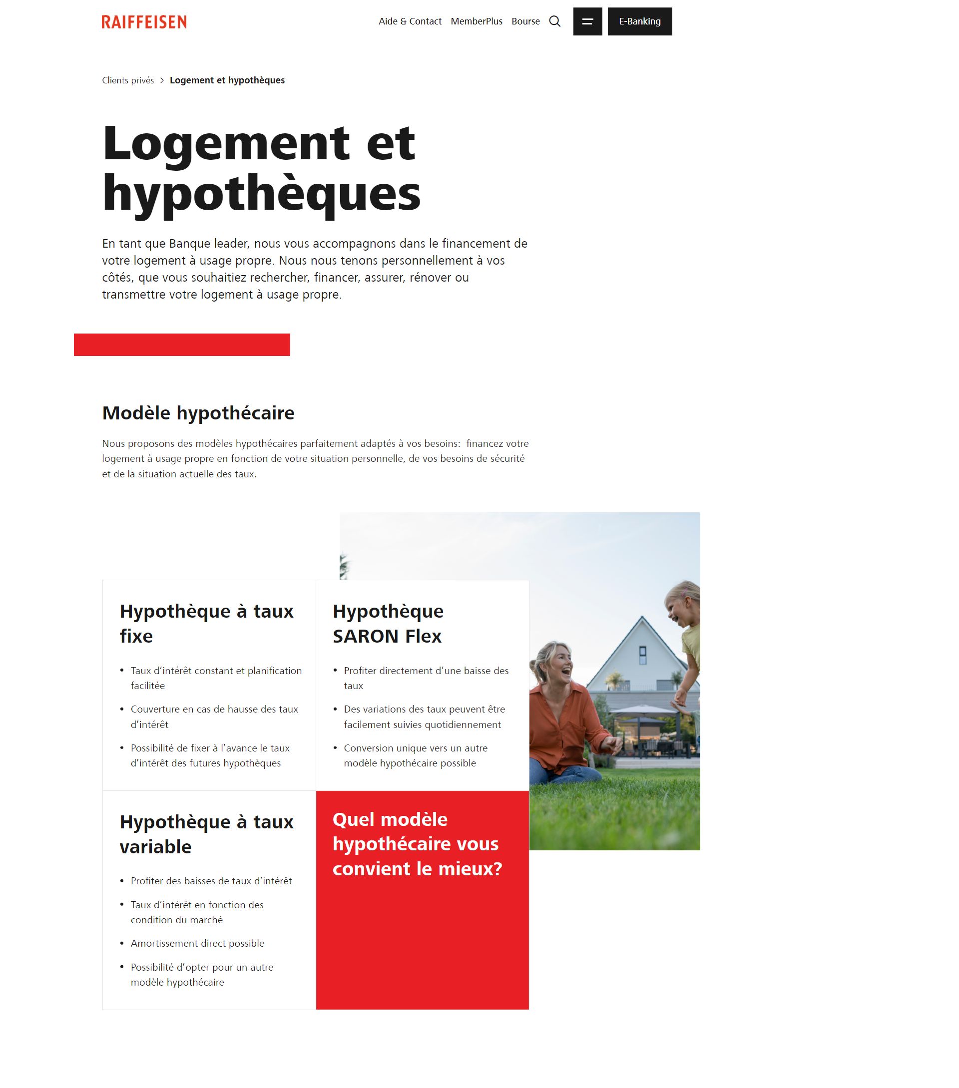 Logement et hypotheques