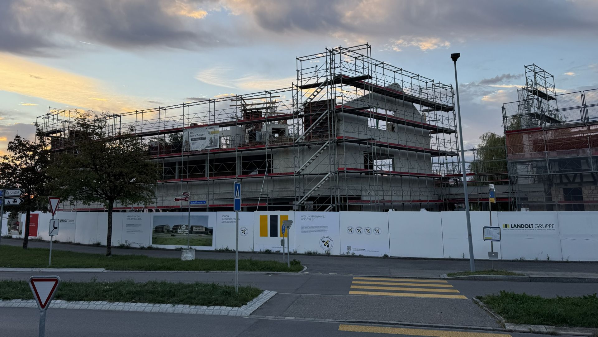 Betonierung südliche Fassade 