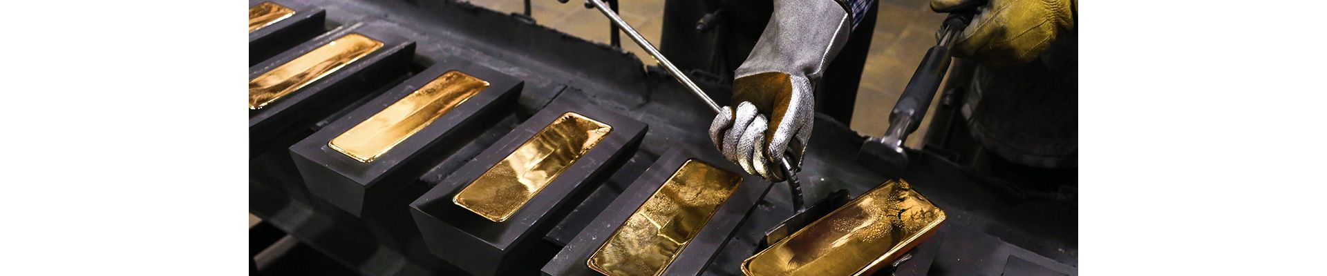 Herstellung von Goldbarren