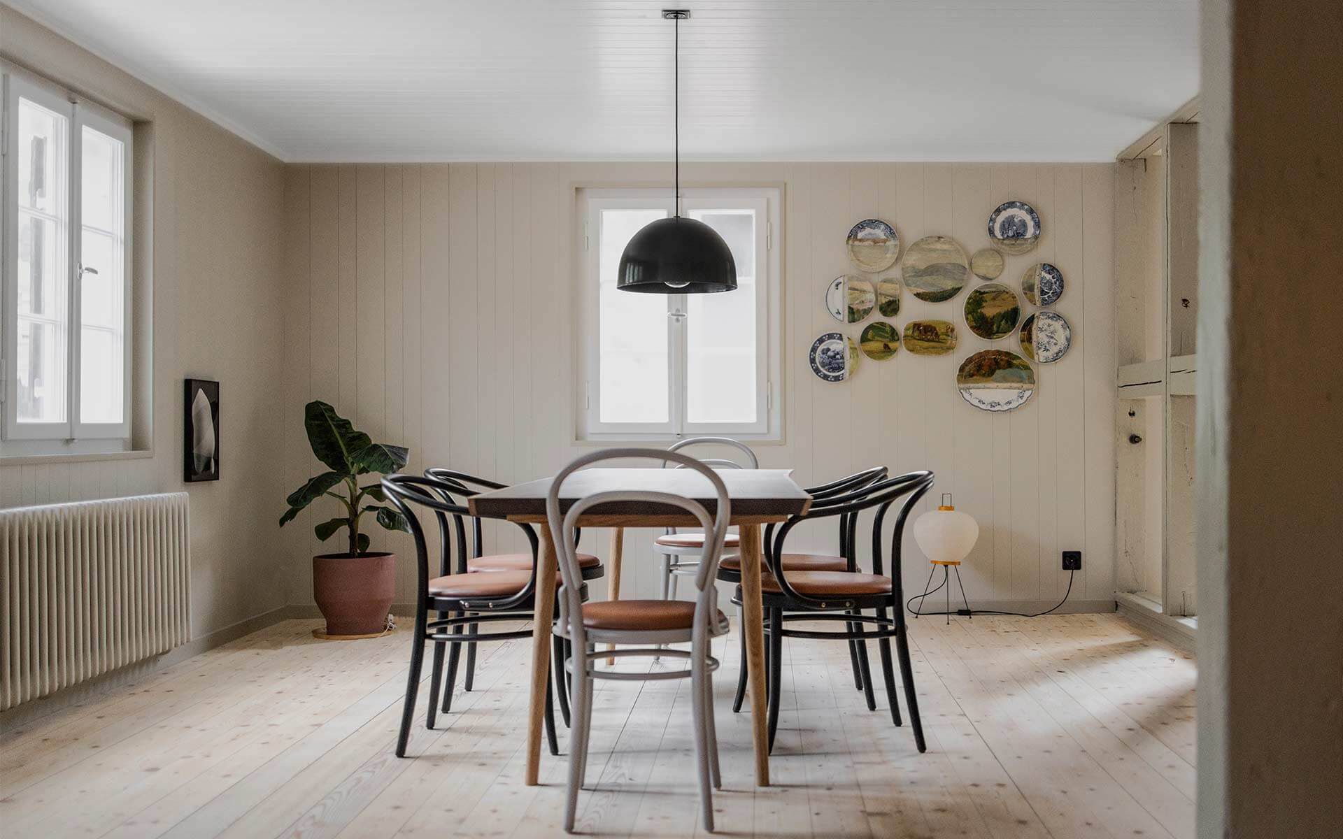 Sala da pranzo nell'appartamento