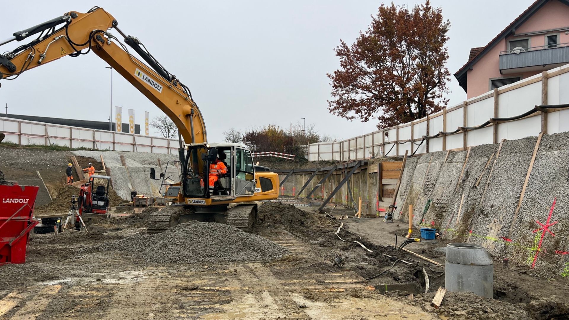 Verlegung der Kanalisation