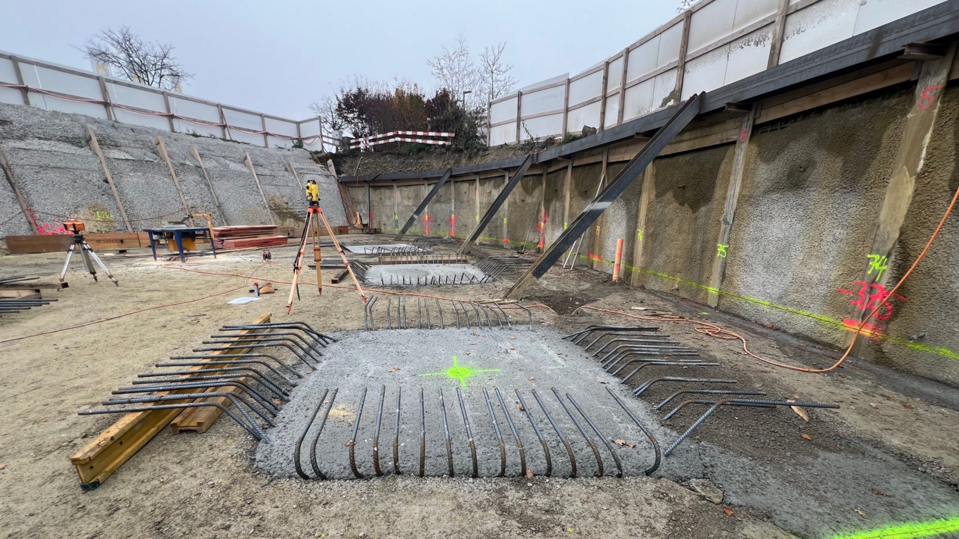 Vorbereitungen Fundament