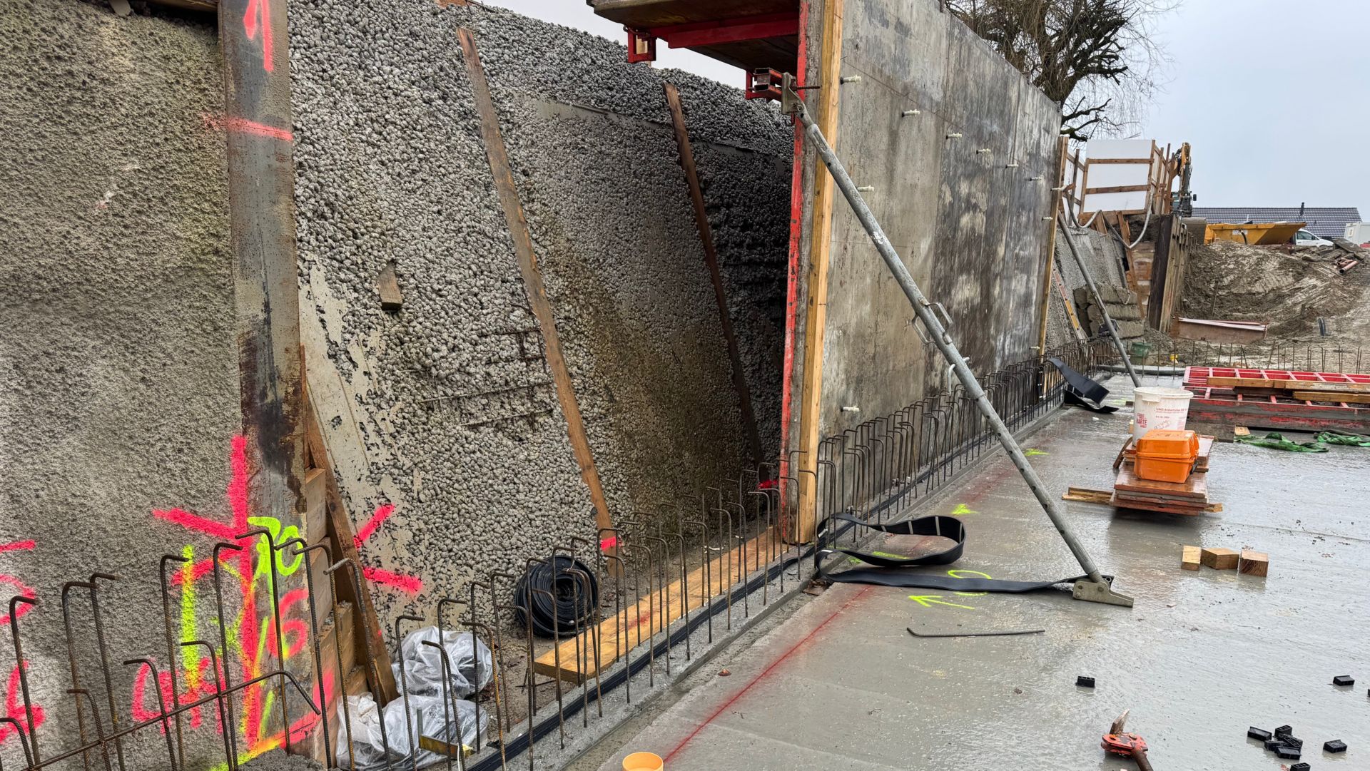 Betonierung Wände Untergeschoss