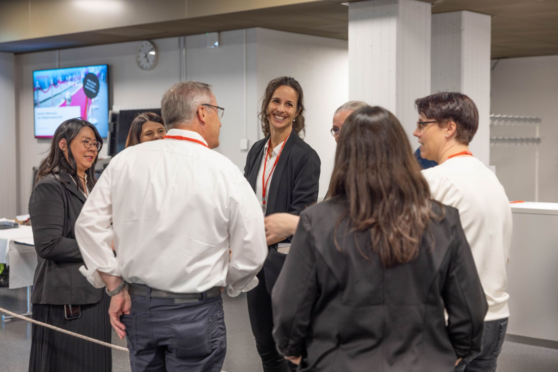 Das Raiffeisen Team kurz vor Türöffnung