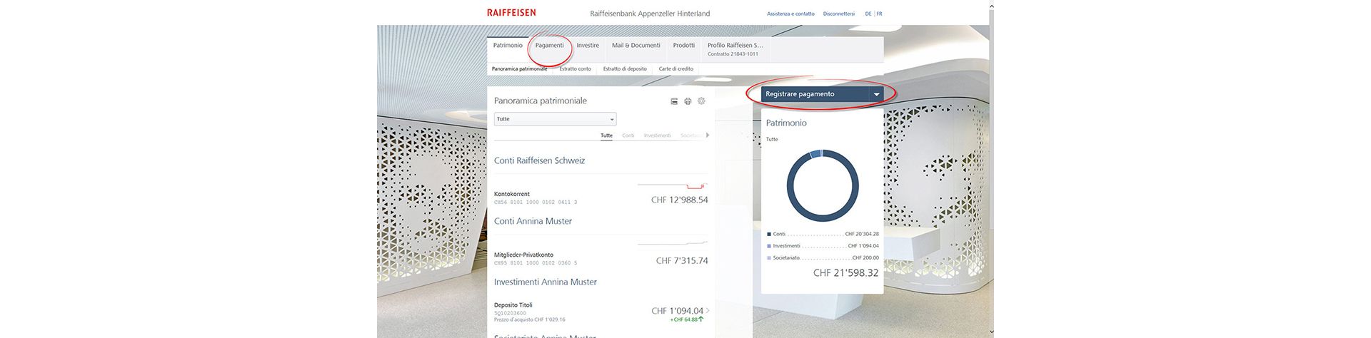 Registra pagamento