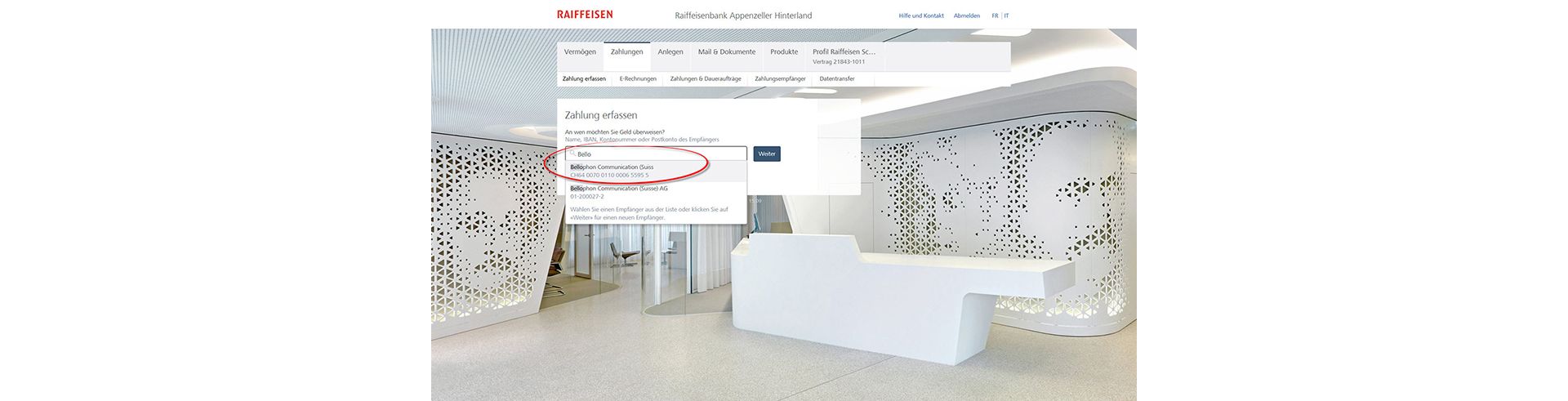 Dauerauftrag erfassen