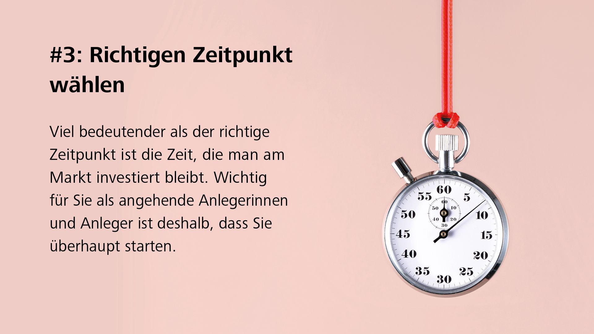 #3: Richtigen Zeitpunkt wählen