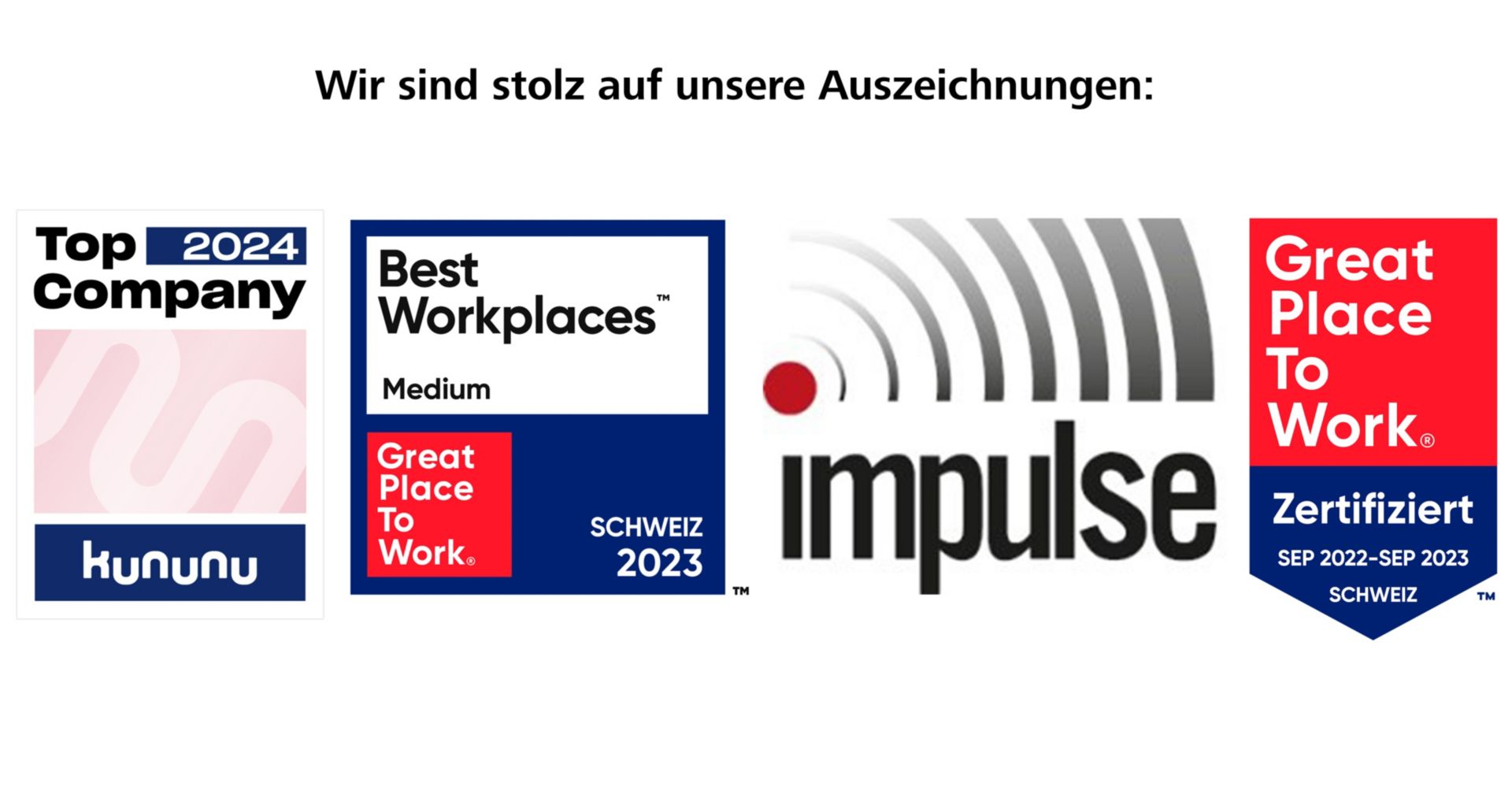 Unsere Auszeichnungen