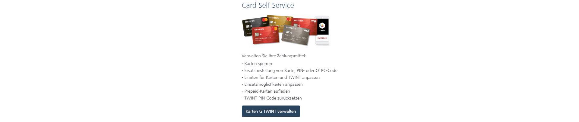 Card Self Service