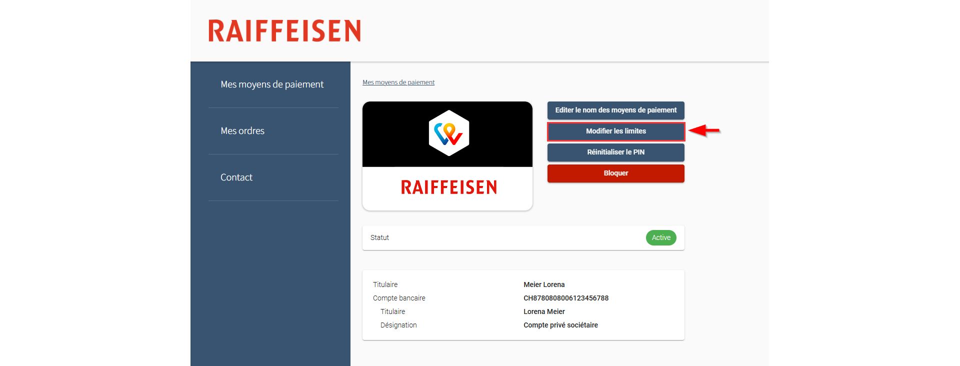 Détails de Raiffeisen TWINT