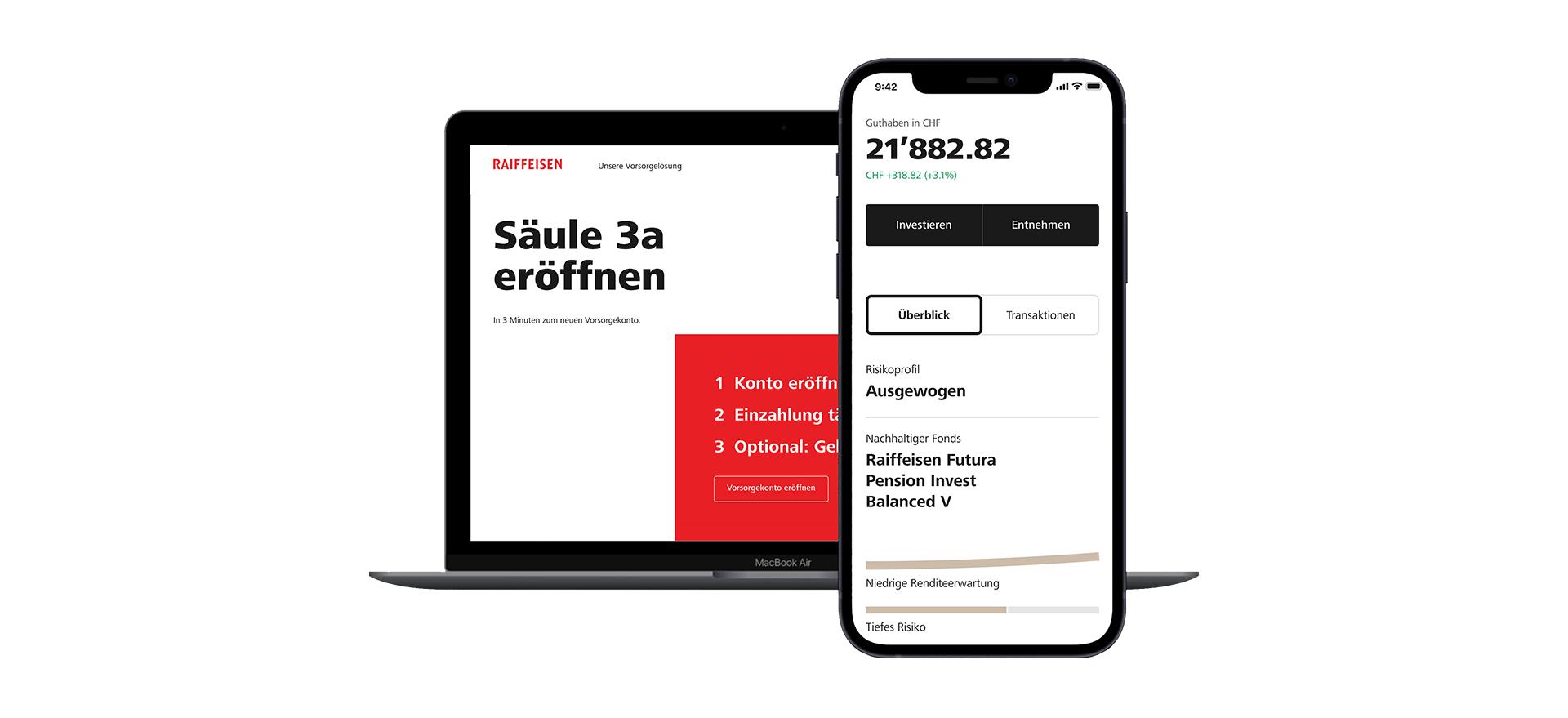 Digitale Säule 3a – jetzt direkt in Ihrem E-Banking