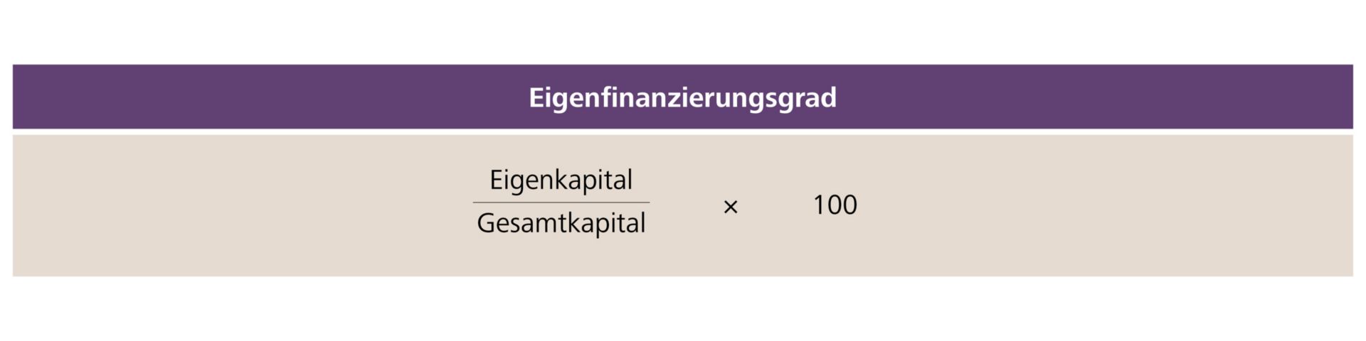 eigenfinanzierungsgrad