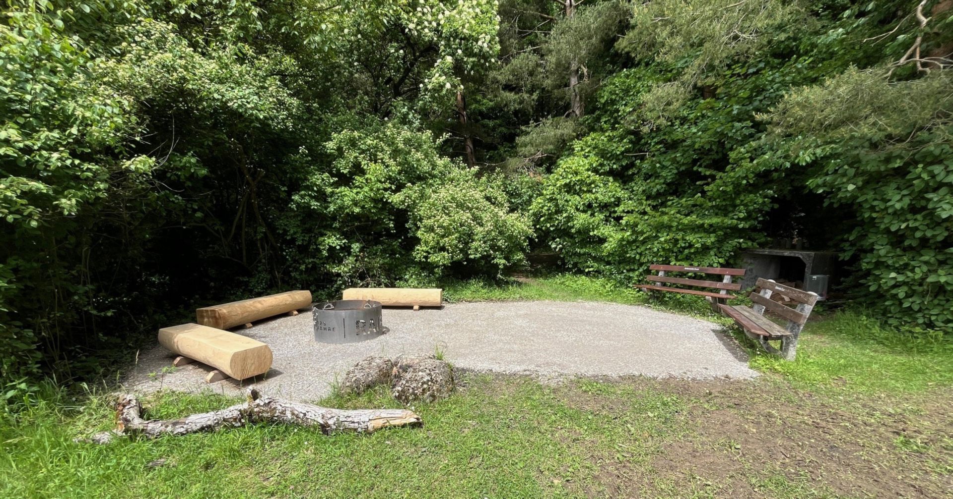 Feuerstelle in Winterthur Seen