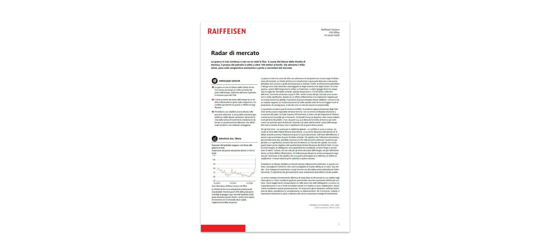 Cover radar di mercato