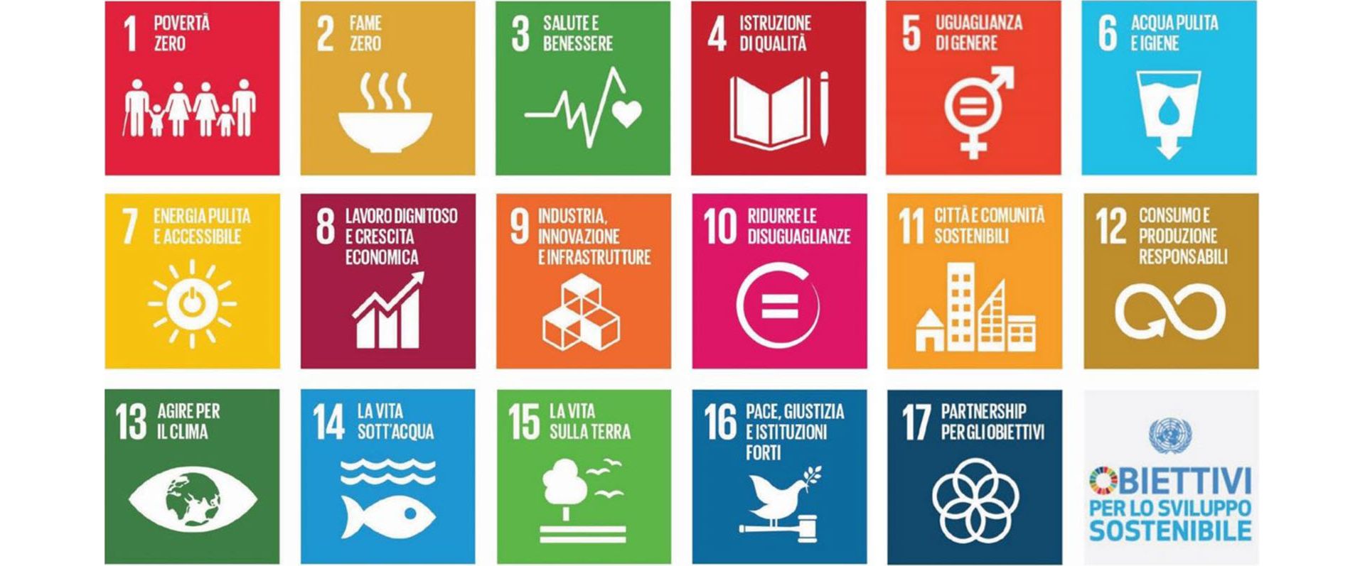 Valgono per tutti i Paesi: i 17 «obiettivi di sviluppo sostenibile» sono stati adottati dall'Assemblea Generale delle Nazioni Unite nel 2015.