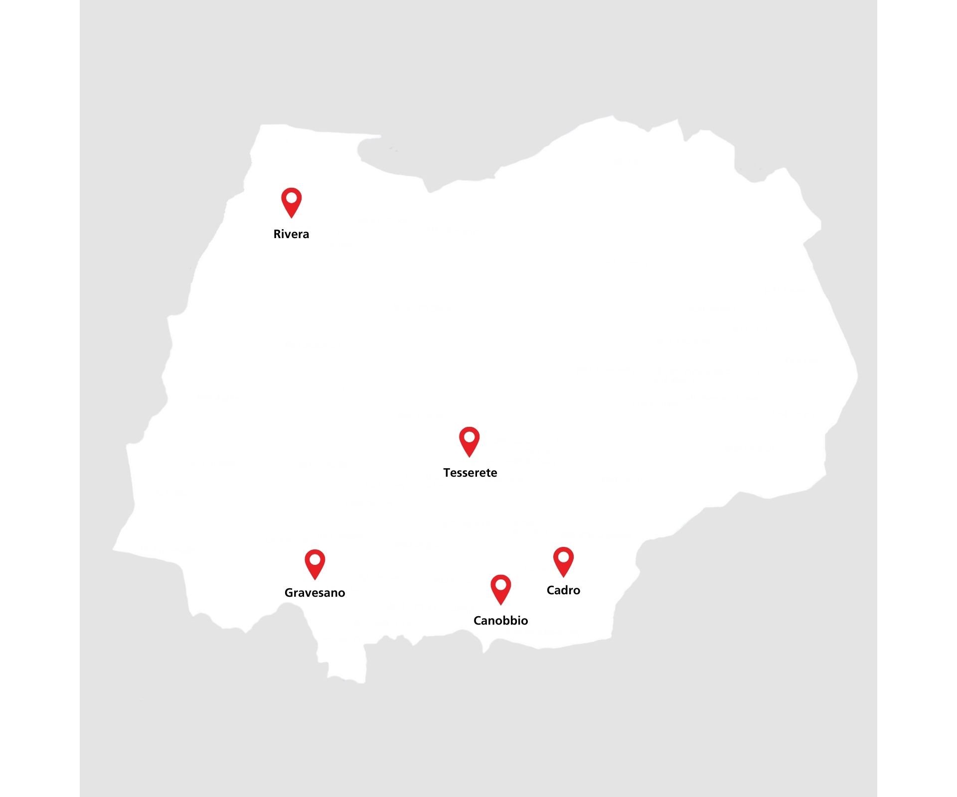 Mapa Fusione Vedeggio-Cassarate