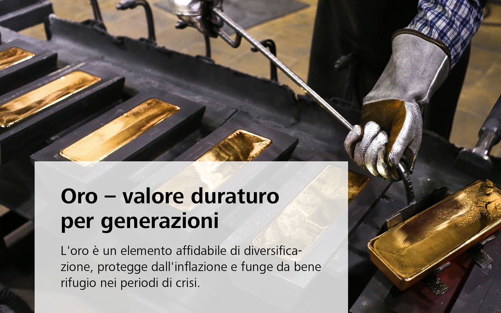 Herstellung Goldbarren