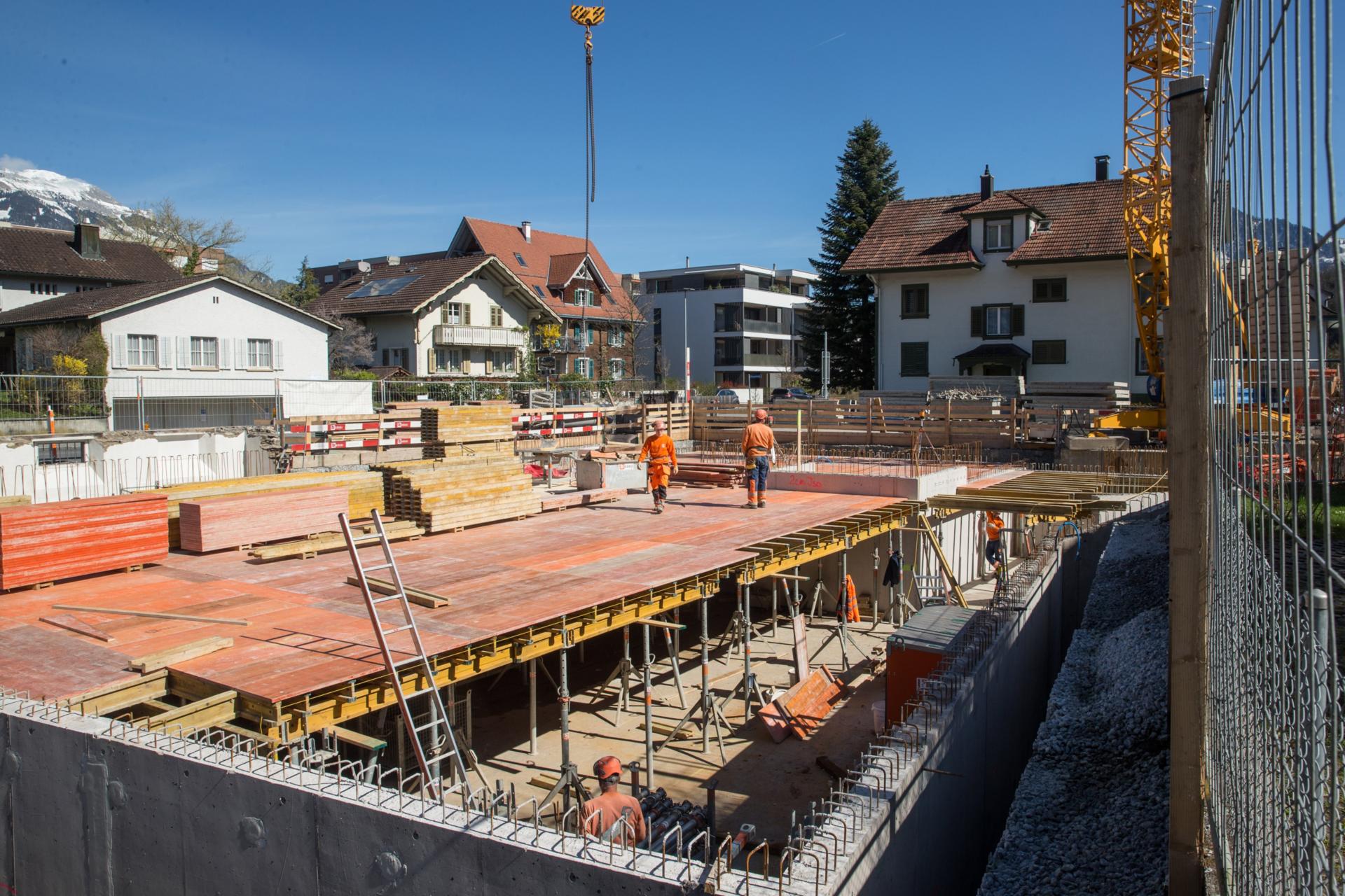 Einblick Tiefgarage