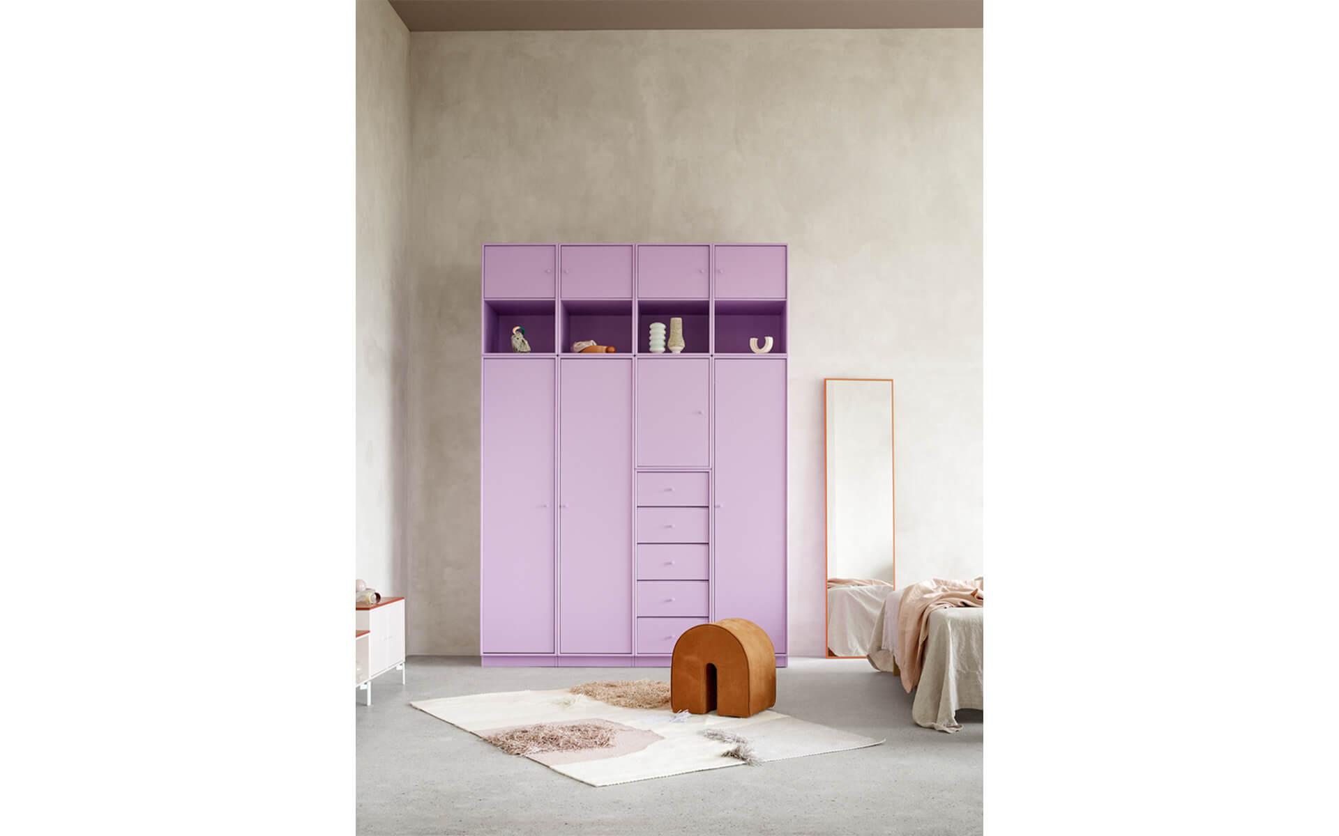 Pour une touche de couleur dans la chambre à coucher. Image : Montana 