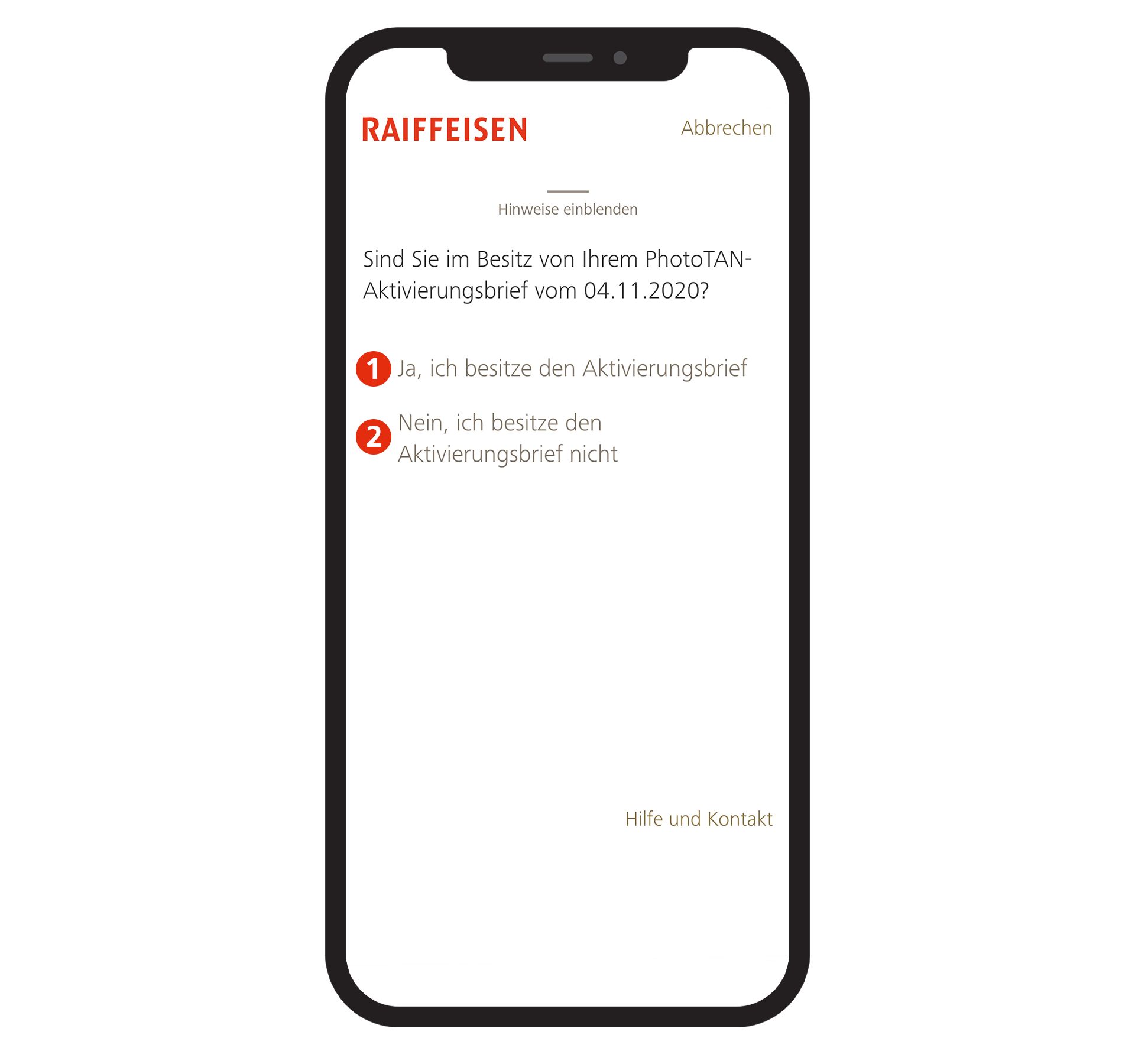 PhotoTAN aktivieren Schritt 7