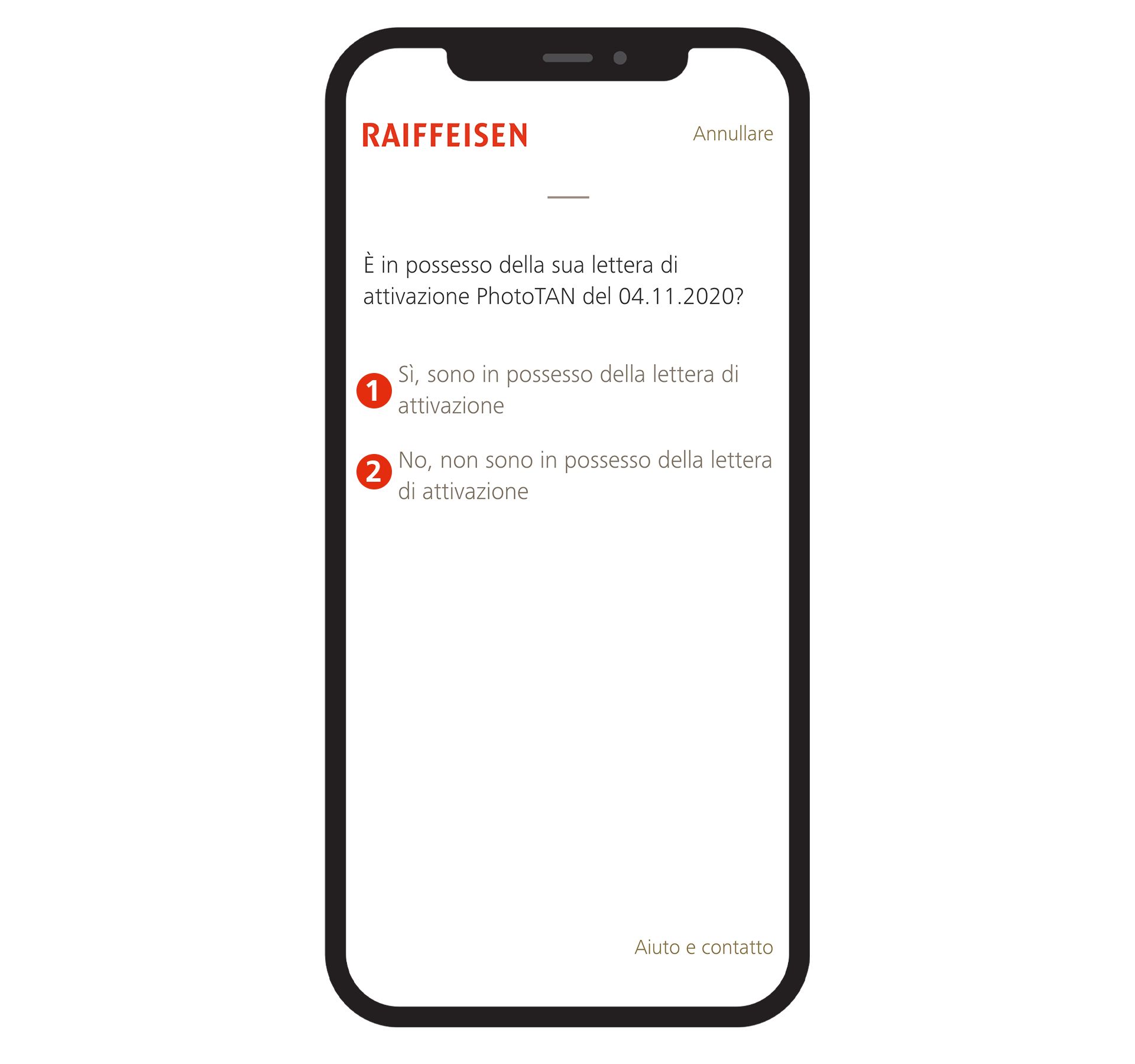 Attivare PhotoTAN Fase 7
