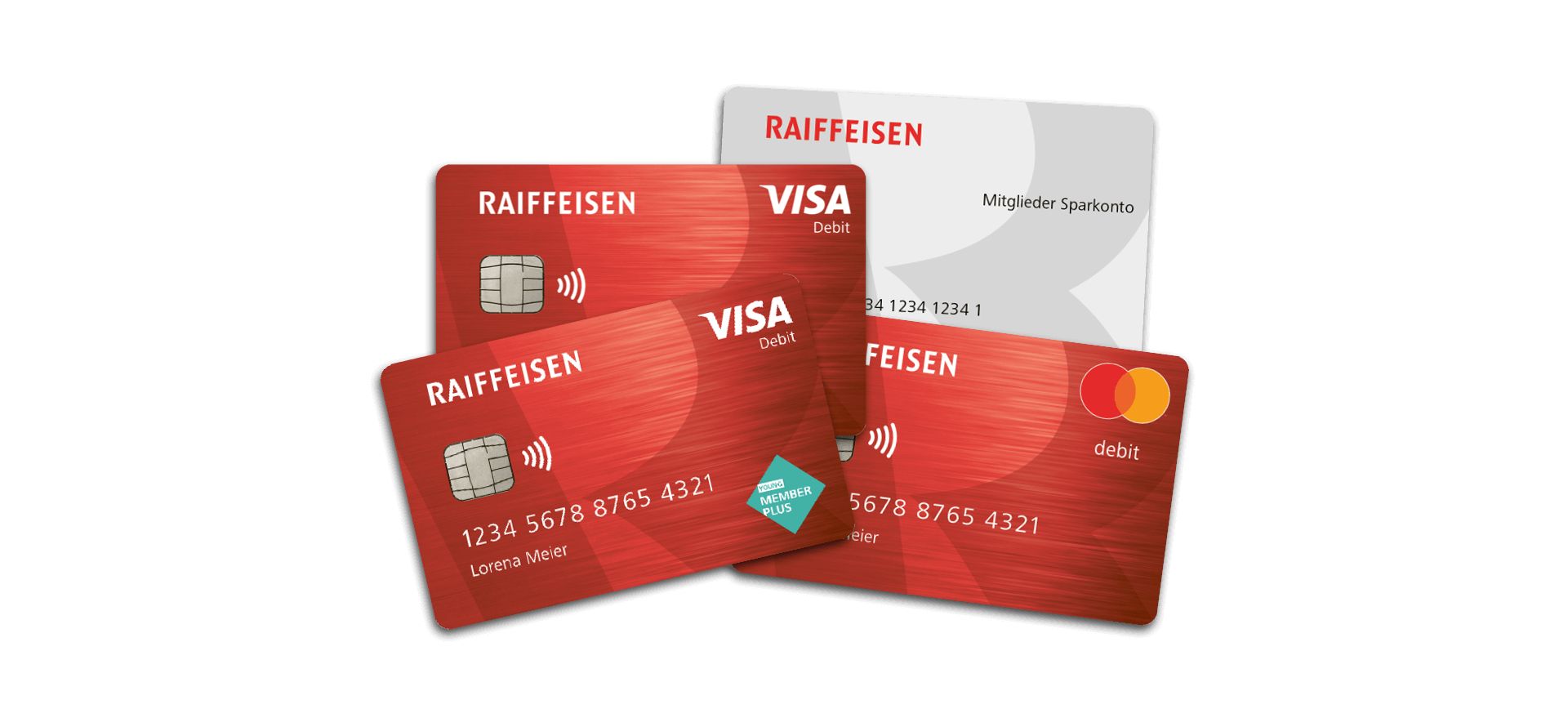 Cartes de compte et de débit Raiffeisen