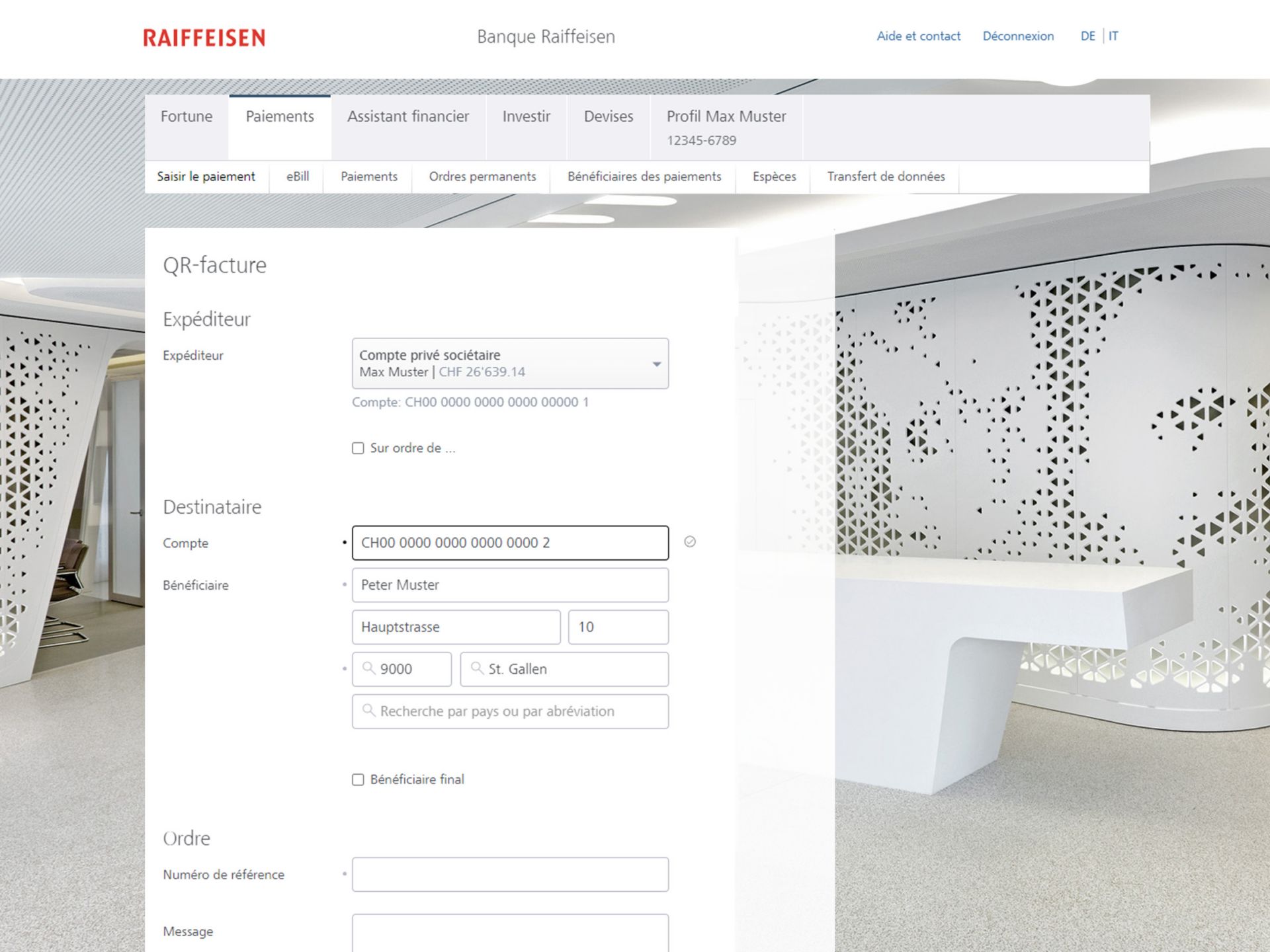 Saisir les paiements 3