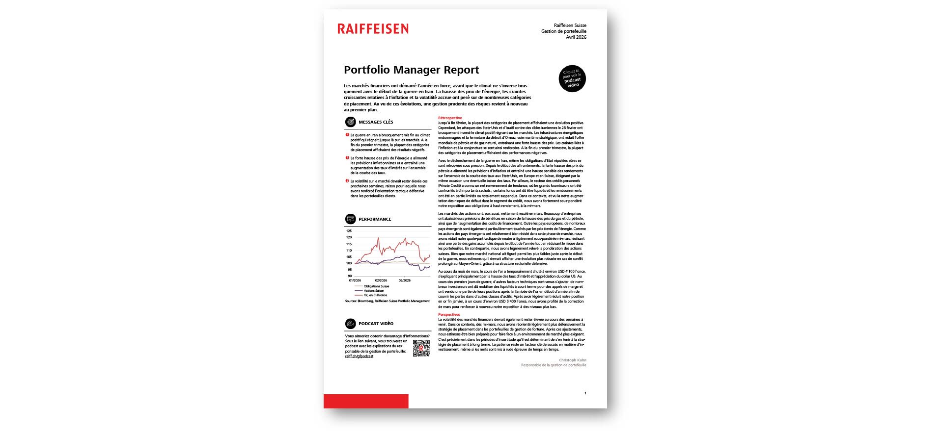 Portfolio Manager Report