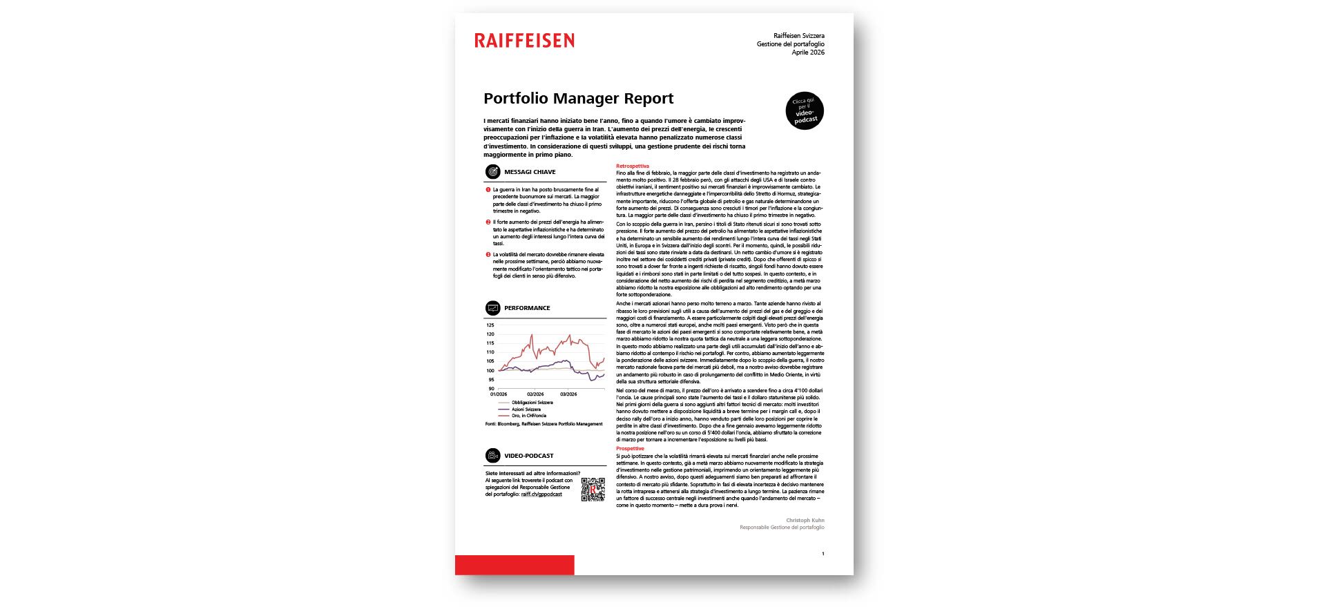 Portfolio Manager Report