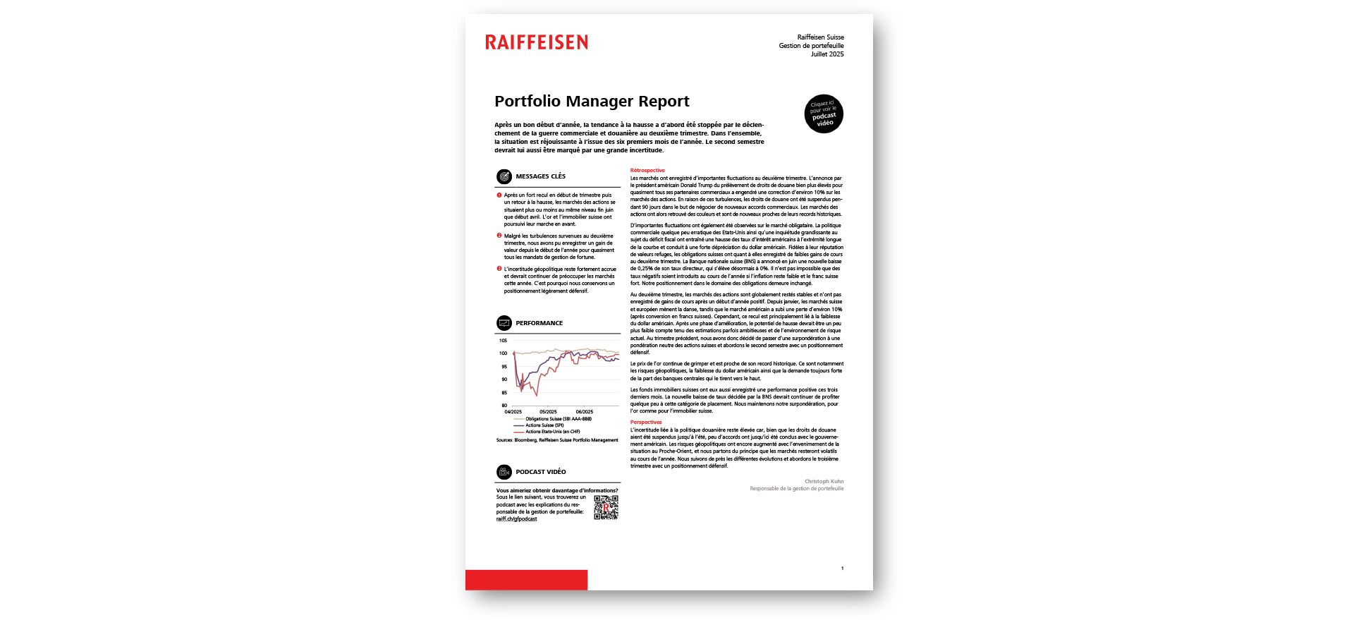 Portfolio Manager Report