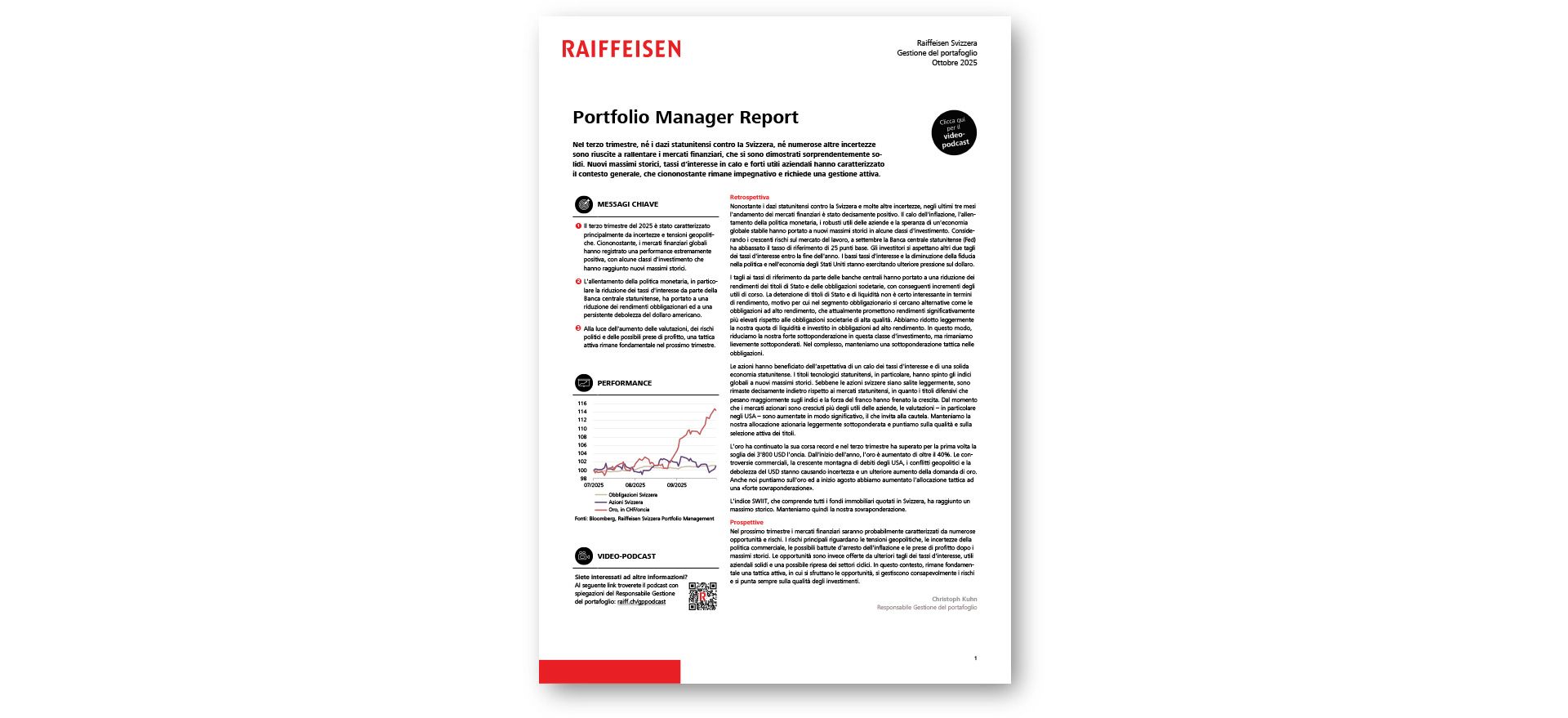 Portfolio Manager Report