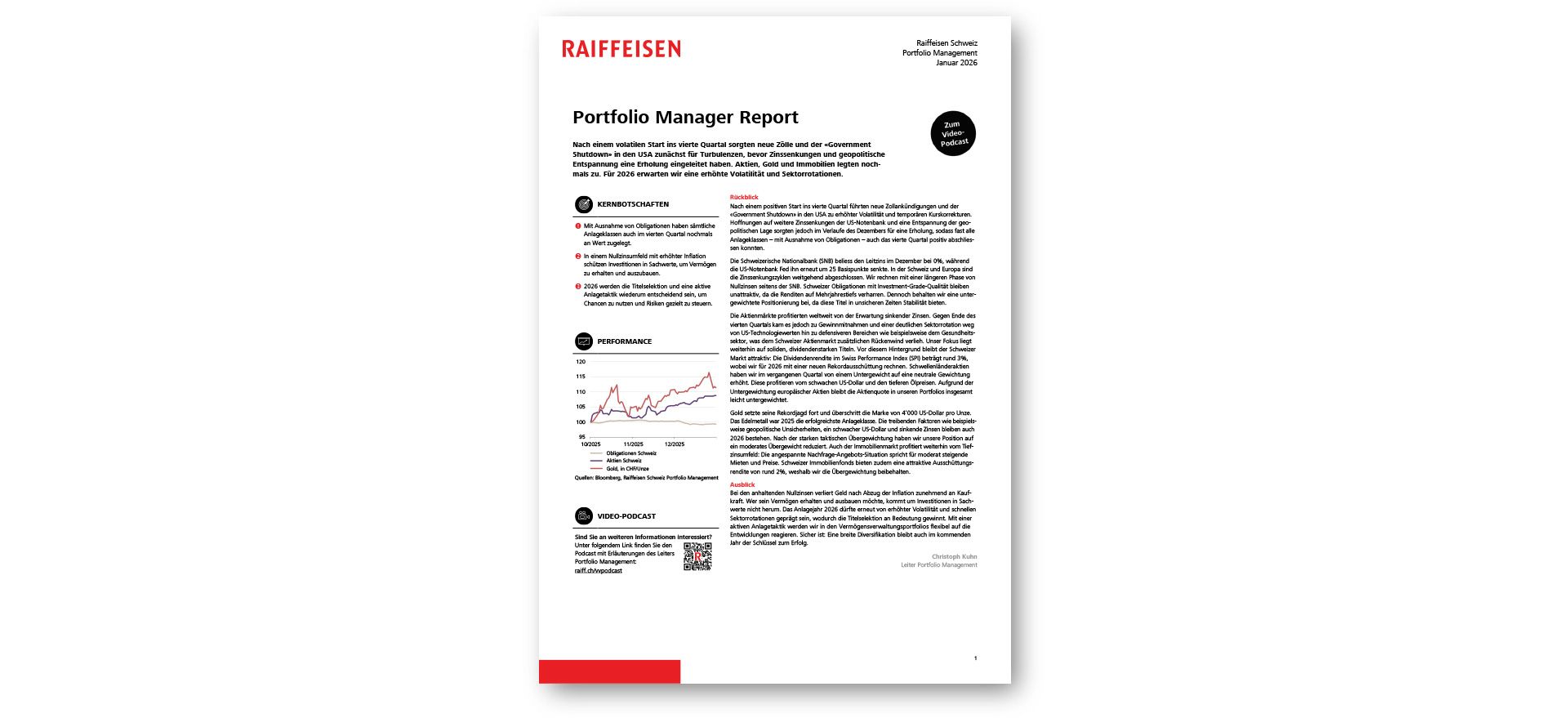 Portfolio Manager Report
