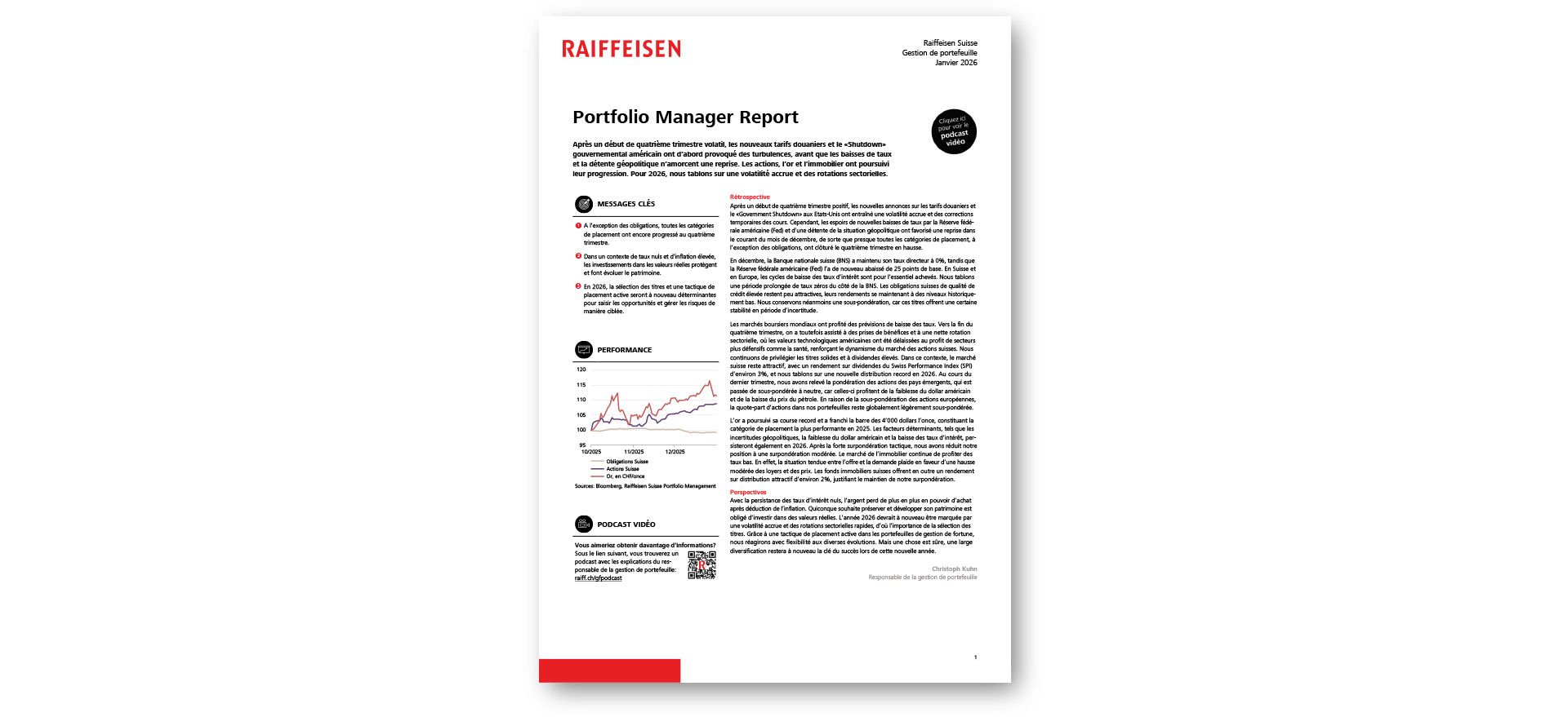 Portfolio Manager Report