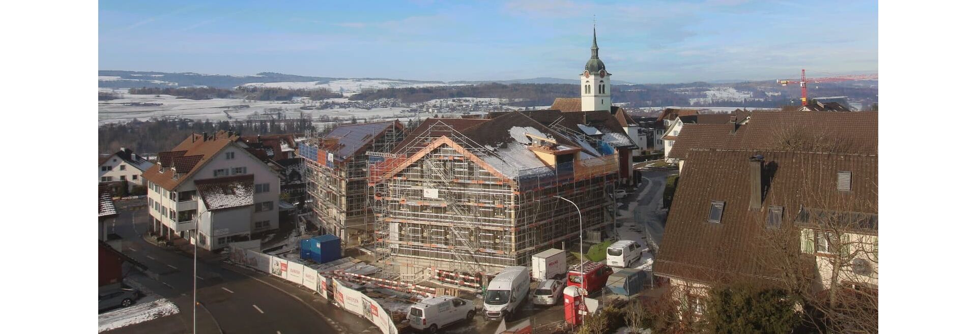 Baustelle Neubau Oberlunkhofen; Stand Februar 2026
