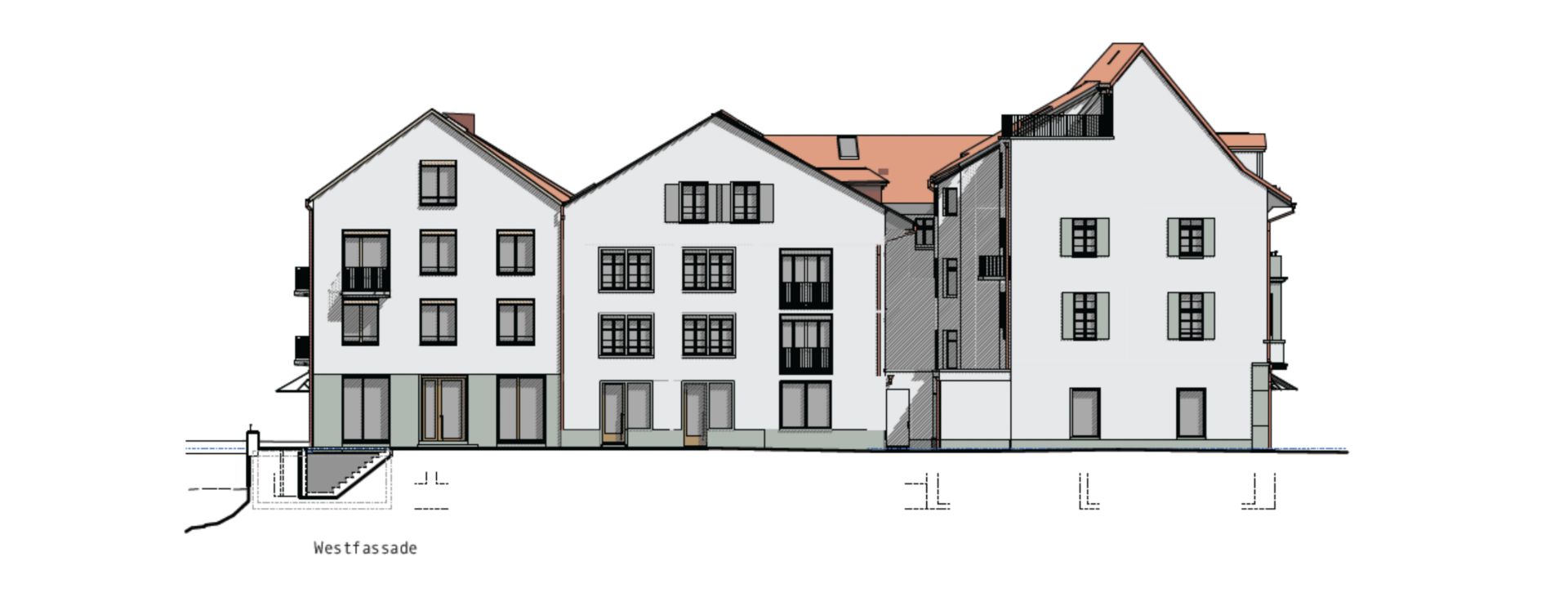 Westfassade Bälliz 59
