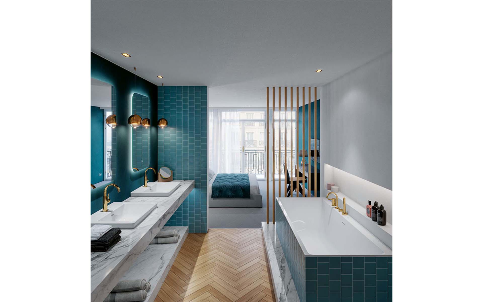 La collezione «Subway 3.0» combina materiali resistenti, funzioni intelligenti e un design senza tempo. Foto: Villeroy & Boch